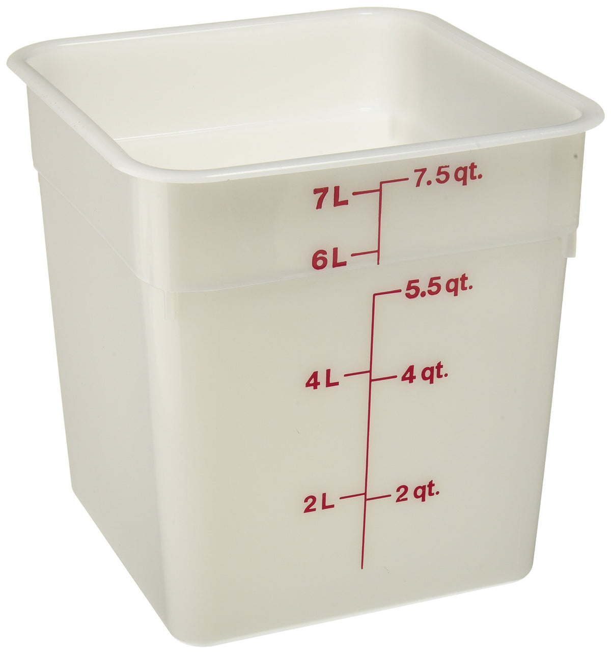 8 Qt. CamSquare Food Storage Container by Cambro – 8 qt., 8.0 liters, Polyethylene, White
