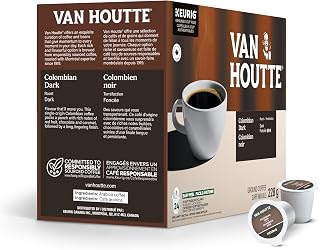 Van Houtte Colombian Dark Coffee, K-Cup Portion Pack for Keurig Brewers (24 Count)