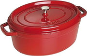 STAUB Cast Iron Roaster/Cocotte, Oval 37 cm, 8 L, Cherry Red