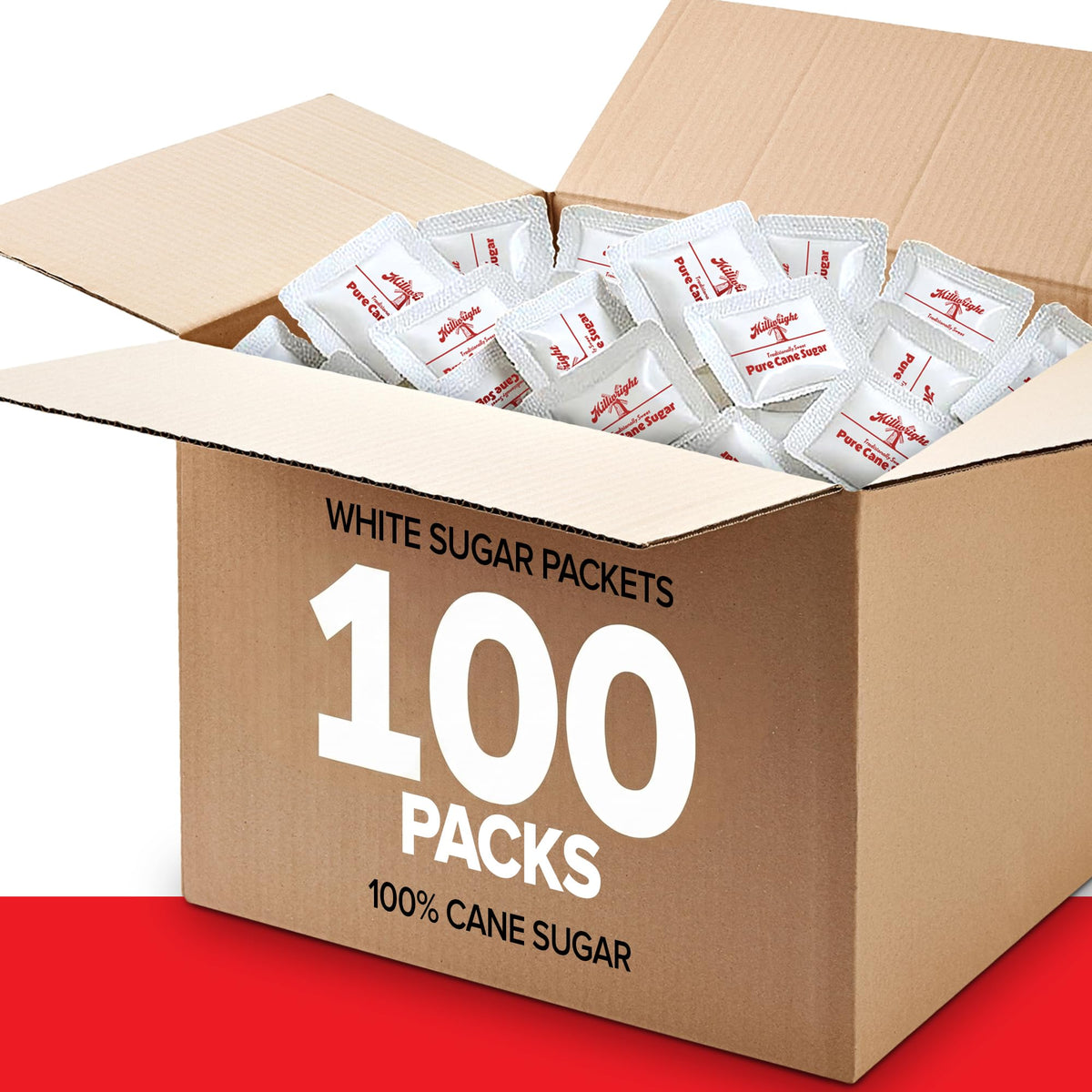 Stock Your Home White / 0.09 Ounce (Pack of 100) / 100 White Granulated Sugar