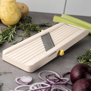 Japanese Mandolin Vegetable Slicer by Benriner – One Size, 12.5 cubic_inches, Ceramic, Off-White, Model BN-1