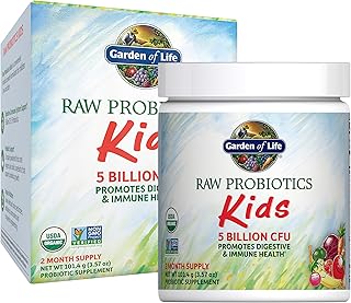 Garden of Life Raw Probiotics Kids Powder, Banana Flavor, 60 Servings