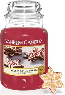 Yankee Candle Scented Candle | Frosty Gingerbread Large Jar Candle | Burn Time: up to 150 Hours