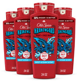 Cleansing Body Wash for Men by Old Spice – 24 Fl Oz (Pack of 4), Red, Pack of 4, Model av2023-Old Spice-long lasting lather-c7ec19c8