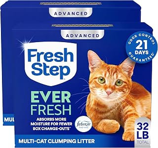 Fresh Step Advanced Ever Fresh Multi Cat Clumping Cat Litter, 16 lb., 2 Pk