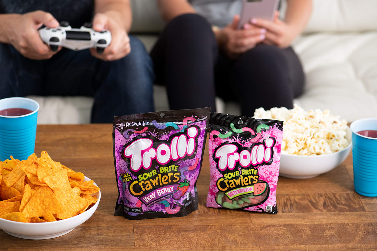 Trolli Candy / 7.2 Ounce (Pack of 8) / Blue Gummy Candy