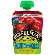 Unsweetened Squeezable Apple Sauce by Musselmans – 3.17 Ounce (Pack of 50)