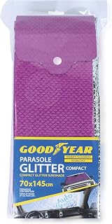 Goodyear Car Sun Shade Front 70 x 145 cm Dobleface with Suction Cups - Universal Windscreen Sun Shade - Fuchsia Small Shed - UV Protection Thermal Folding
