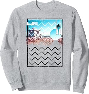 Trendy Life Guard Beach Tower Poster Sweatshirt
