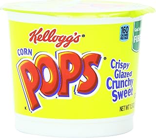 Kellogg's Corn Pops Breakfast Cereal, 1.5 Ounce Single Serve Cup, 6 Cups Total