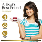Stock Your Home 100 / Clear / 6 Inch Plates