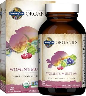 Garden of Life Organics Women 40+ Multivitamin, Vegan, 120 Tablets