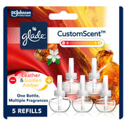 Glade Leather & Golden Amber / 3.35 Fl Oz (Pack of 1) / Beige Electric