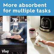 Multi-Surface Cloth Paper Towels by Viva – 12 Rolls (81 Sheets each), Paper, White, Model 10036000548270