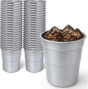 16oz Infinitely Recyclable Aluminum Cups (30 Pack) by Stock Your Home – 16oz, 16.0 ounces, Aluminum, Silver, Pack of 30