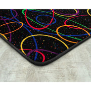 Fluorescent Looped 4' x 6' Area Rug by Joy Carpets – 4' x 6' (Rectangular), Nylon, Fluorescent, Model 450N