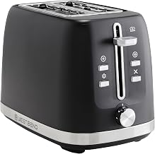 West Bend Toaster 2-Slice Extra-Wide and Deep Slots with 3 Functions and 7 Shade Settings Manual Toast Lift Lever Auto Shut-Off and Removable Crumb Tray, 750-Watts, Black