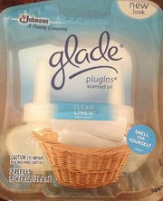 14384 Clean Linen Glade PlugIns Scented Oil Refills 2 Count