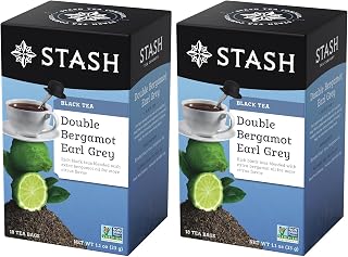 Stash Double Bergamot Earl Grey Black Tea, Tea bags, 18 ct (Pack of 2)