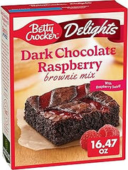 Betty Crocker Delights Dark Chocolate Raspberry Brownie Mix, 16.47 oz