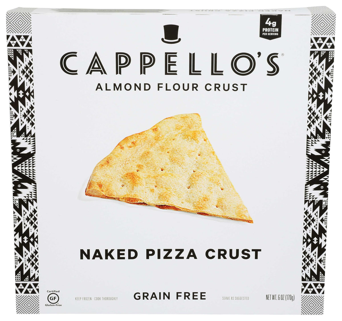 Naked Pizza Crust - 6 per case by Cappello's – Commercial Grade