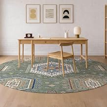 Addison Rugs Chantille ACN2574 Basil 8' x 8' Indoor/Outdoor, Machine Washable, Easy Clean, Non Shedding, Bedroom, Living Room, Dining Room, Kitchen, Patio Round Rug