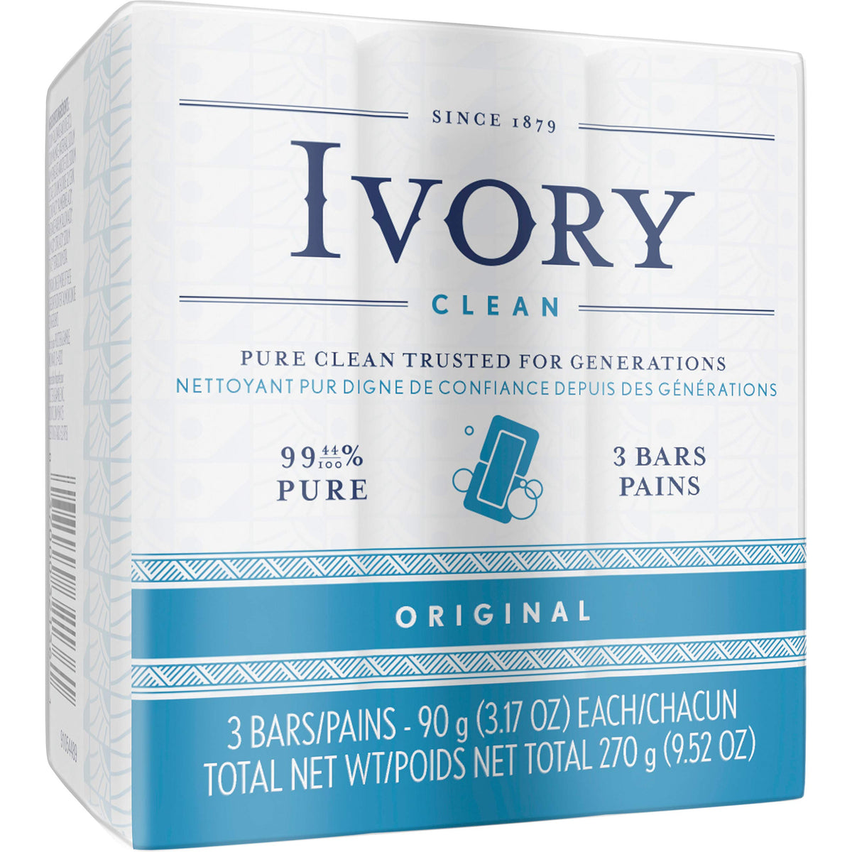 Bar Soap by Ivory – 1 Count (Pack of 72), White, Pack of 72, Model 12364CT