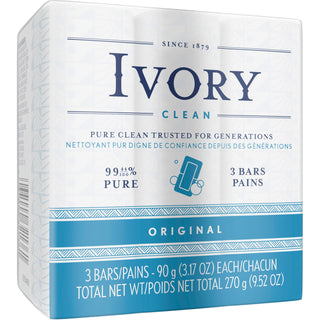 Bar Soap by Ivory – 1 Count (Pack of 72), White, Pack of 72, Model 12364CT