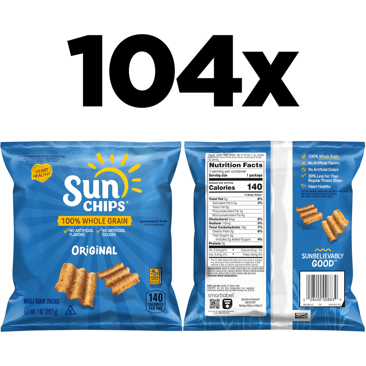 Sunchips Original / 1 Ounce (Pack of 104) / 1 Chips & Crisps