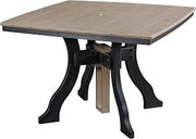 American Furniture Classics Dining Height Square Table in Weatherwood/Black