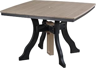 American Furniture Classics Dining Height Square Table in Weatherwood/Black