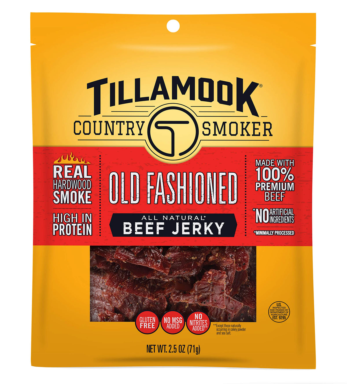 TILLAMOOK COUNTRY SMOKER Old Fashioned / 2.5 Ounce (Pack of 1) / 1 Jerky