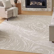 Abani Sable Collection Cream Area Rug - 4' x 6' for Living Room, Bedroom - Indoor - Durable & Easy to Clean