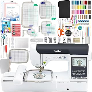 Brother SE2000 5" x 7" Combo Embroidery & Sewing Machine with 5pc Hoop Set & 230+ Accessories