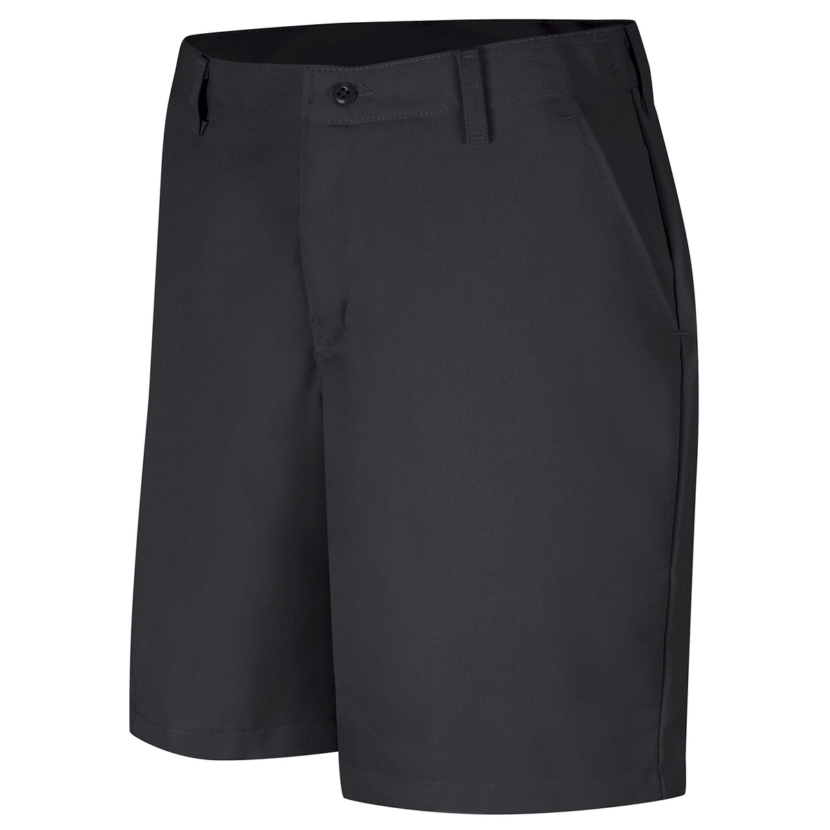 Red Kap 22 / Black / Plain Front Work Short Shorts