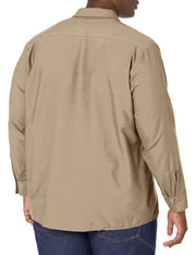 Long Sleeve Industrial Solid Work Shirt Khaki Small - 5 Pack by Red Kap – Cotton, Khaki, Pack of 5, Model SP14