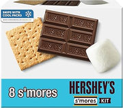 HERSHEY'S mores Kit Box, 14 oz | Hershey Milk Chocolate Candy Bars, Marshmallows and Graham Crackers in One Kit, Great for Campfires and Indoor S'mores, 14 oz