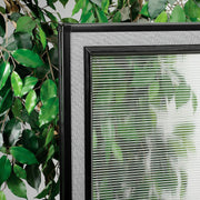 36-1/4"W x 60" H Office Partition Panel with Partial Window by Global Industrial – Alloy Steel, Grey, Model 694659WGY