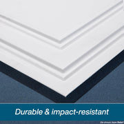 2ft x 2ft White Stucco Pro Reveal Edge PVC Ceiling Tiles (12 Tiles) by Genesis – 24 inch x 24 inch, Vinyl, White, Model 77000CA