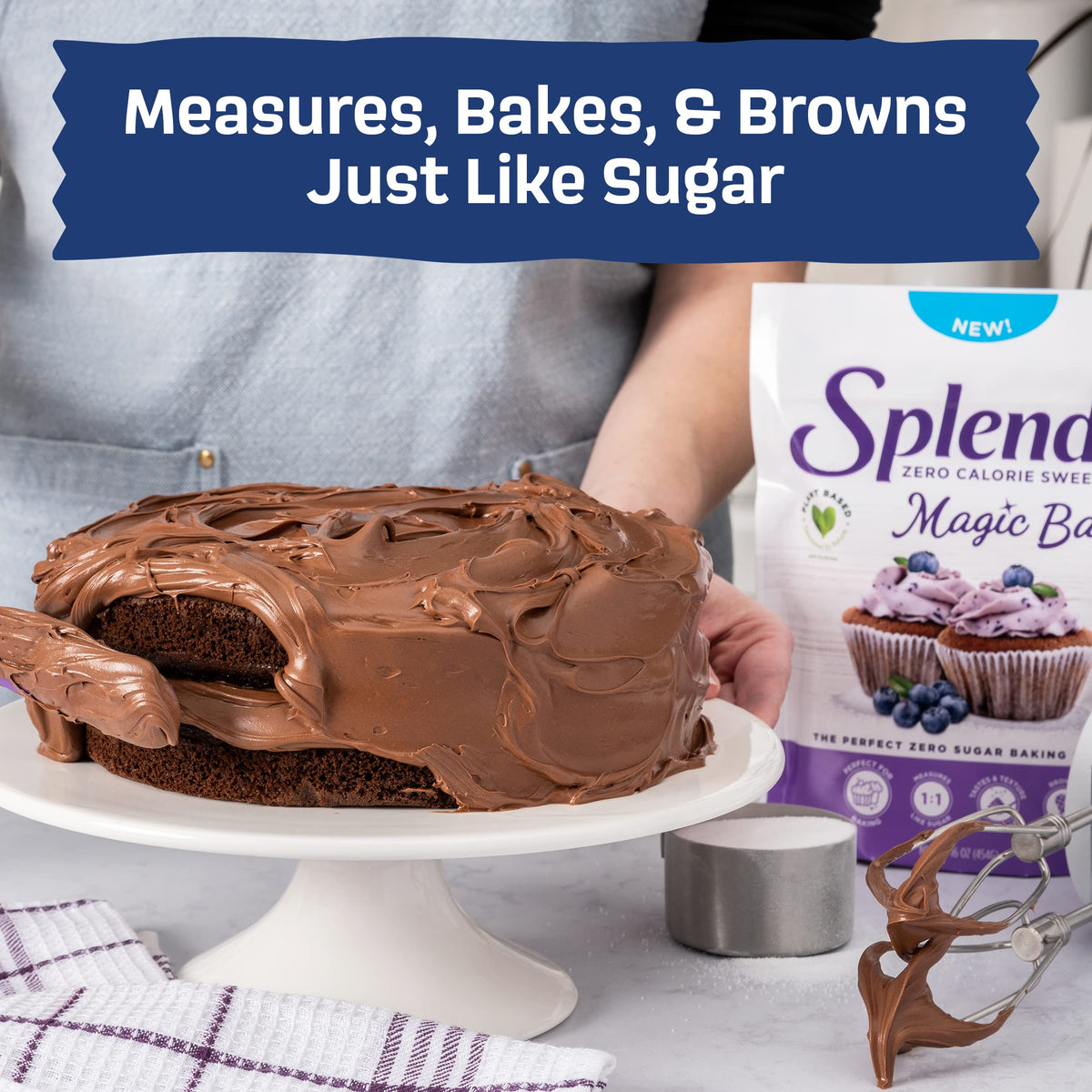 SPLENDA White / 16 Ounce (Pack of 6) / 1 Stevia