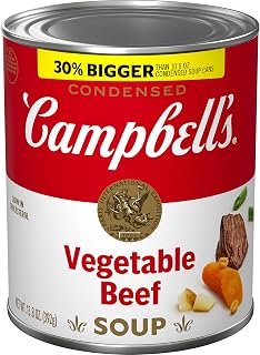 Campbell's Condensed Vegetable Beef Soup, 13.8 oz Can