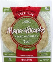 Maria & Ricardos, Tortillas Spinach, 45.7 Ounce