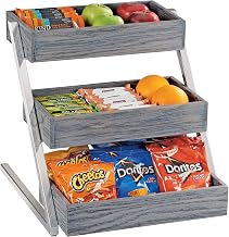 Ashwood Collection – Merchandiser – 16W x 20D x 15.5H, Oak, Gray-Washed; Metal Frame