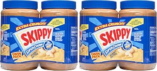SKIPPY Peanut Butter, Super Chunky, 80 oz (2 ct) (Pack of 2)