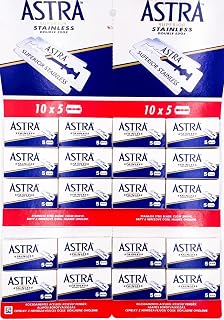 Astra Stainless, Double Edge Razor Blades, 100 pieces