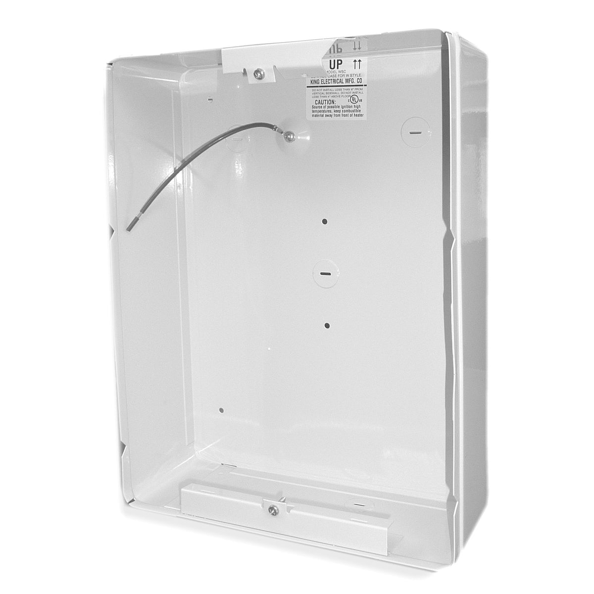 WSC Surface Can by KING – 14.88"L x 11.75"W x 3"H, White, Model WSC-W