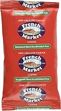 French Market Decaf Medium Roast Pure Blend Coffee, 2 Ounce -- 40 per case.
