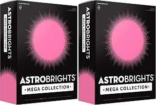 Astrobrights Mega Collection, Colored Paper, Neon Pink, 625 Sheets, 24 lb/89 gsm, 8.5" x 11 - MORE SHEETS! (91673) (Pack of 2)