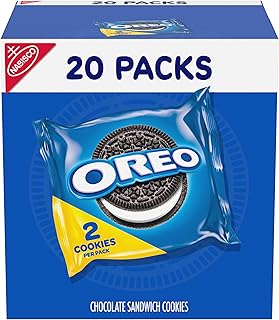 Oreo Chocolate Sandwich Cookies, 20 Snack Packs (2 Cookies Per Pack)