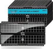 Catchmaster Vector Discreet Black Glue Trap Refills, 12-Pk, UV Light Fly Traps for Home, Unscented Sticky Gnat Glue Boards for House, UV Lamp Insect & Mosquito Killer, Adhesive Bug Light Boards